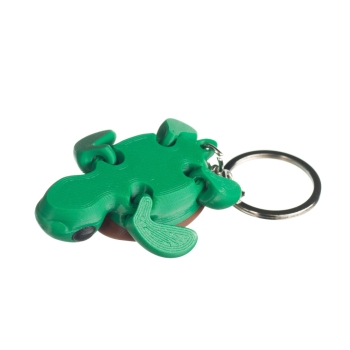 Żółw zielony - brelok do kluczy